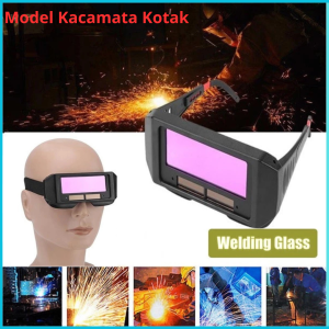 COD Cepat Kacamata Las Otomatis Auto Darkening Soldering Gelap Redup Terang Sensor Cahaya Terbaru