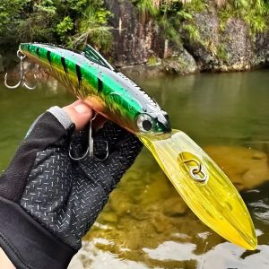 MIRELAE Trolling Wobbler Fishing Lure Long Lip 25cm Length Artificial Hard Bait Deep 82g Weight Deep Sea Minnow Lure For Bass Fishing