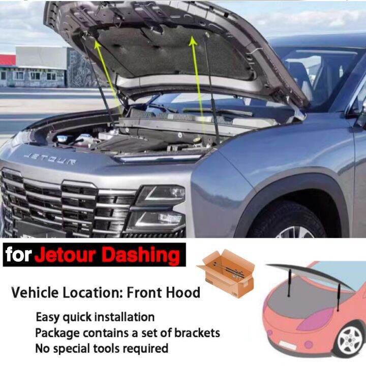 Hood Lift Support Struts For Jetour Dashing 2022 2023 2024 Modify ...