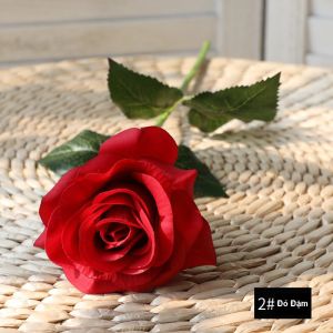 Hoa Hồng Hoa Hồng Giả Phủ Phấn Sáp Mềm Mịn Giống Thật Đến 99% Cao 43Cm Dùng Trang Trí Nhà Cửa Đám Cưới Chụp Hình