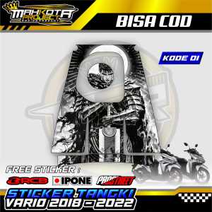 STICKER TANGKI HONDA VARIO 2018-2022 - VENOM & SAMURAI JAPAN EDITION
