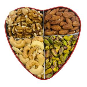 4-in-1 Nuts & Nuts -pistachios  almonds cashew nuts walnuts (500grams) -ideal for gift - Imported Nuts