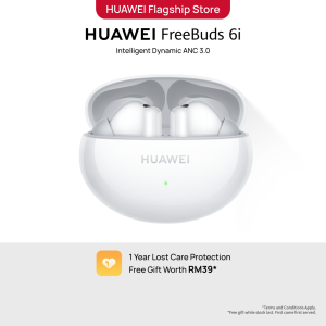 HUAWEI FreeBuds 6i Wireless Earphone | Super Quiet Super Bass | Intelligent Dynamic ANC 3.0 | 35-hour Battery Life