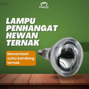 Lampu Penghangat Kandang Ternak Unggas Anak Ayam Domba Kambing Sapi Babi Kucing 100W 150W 200W