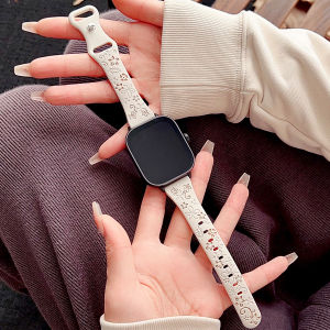 Silicone flowers band For Redmi Watch 4 5 6/Xiaomi Mi Band 9Pro/8Pro Two-color flower carving cute Bracelet