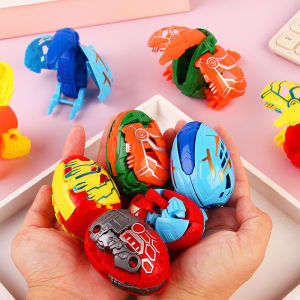4 pcs Transforming Egg Toy Set Dino Robot Deformation Egg Surprise Toy for Kids Boys Girls