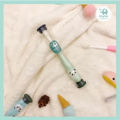 ELLYFUN Cute baby ultra soft toothbrush Multi-Bristle Toothbrush Cartoon Panda Canned BG0021