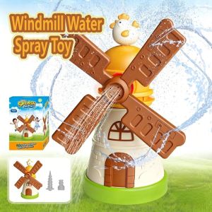 Windmill Water Spray Toy Water Spray Toy Rotating Outdoor Water Blaster Summer Outdoor Beach