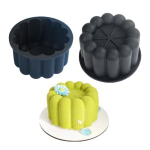 2pcs Flower Petal Silicone Mousse Cake Molds Chocolate Baking Molds Kitchen Tool Party Celebration Dessert Bakeware