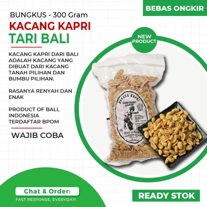 Kacang Kapri Tari Bali Meman Asli Bali 300gr | Lazada Indonesia