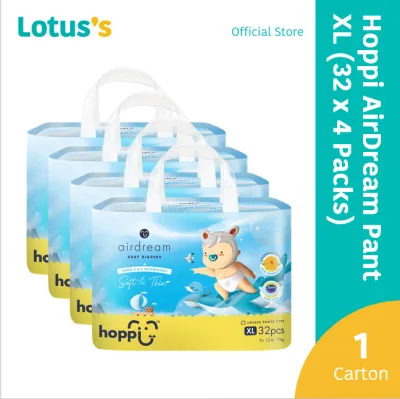 Hoppi Air Dream Diaper Pant XL (32 Pcs x 4 Packs)(1 Carton)
