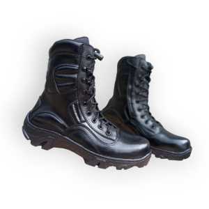 SEPATU PDL TNI POLRI PRIA TINGGI 9INC TERBARU DINAS PORMAL UJUNG BESI MURAH