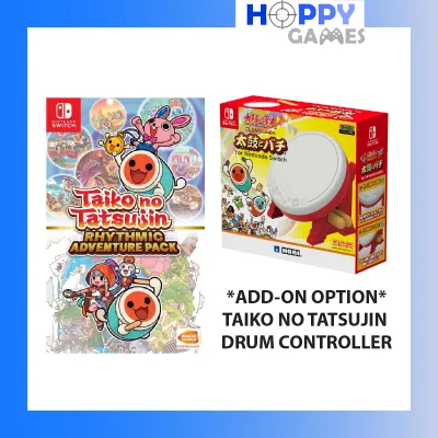 *FREE SHIPPING* [CHOOSE OPTION] Taiko No Tatsujin Rhythmic Adventure Pack Hori Drum Controller Nintendo Switch [FULL ENGLISH GAMEPLAY]