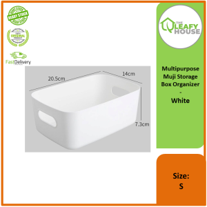 Multipurpose Muji Storage Box Organizer Basket Portable Simple Home Office Kitchen Bathroom Big Volume Kotak Simpanan