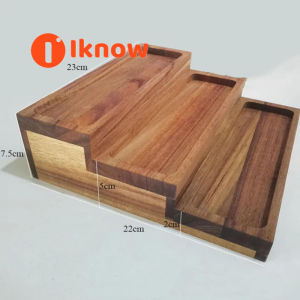 I know Acacia wood kitchen spice rack storage rack three-layer storage rack seasoning rack storage rack
