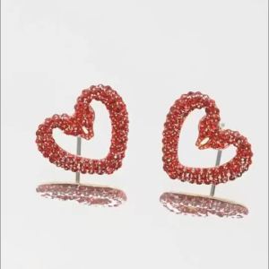 Swarovski Silver Swan Earrings with Diamonds and Crystals Suitable as Gifts for Women