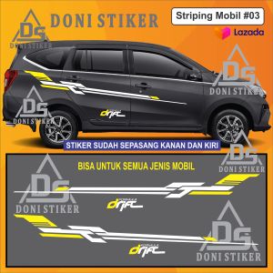 Stiker Mobil Striping Mobil Calya Sigra Kode 03