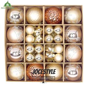 Christmas Tree Accessories 44Pcs Plastic Xmas Balls in Bright Colors for Holiday Festive Home Decoration