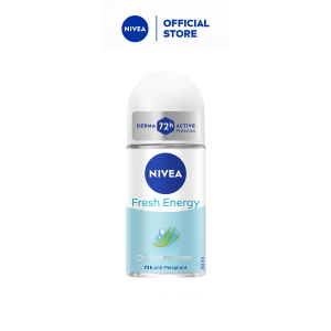 NIVEA Female Deodorant Fresh Energy Roll On 50 ml / Personal Care / Dry / No Sweat / Perfume / Fragrance (Deodoran Perempuan)