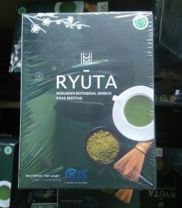 1Set Sachet Ryuta Original Serbuk Teh Hijau Botanikal Rasa Matcha Resmi Bpom