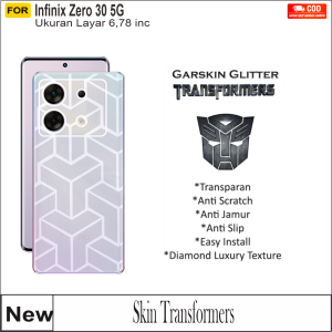 Skin Carbon Infinix Zero 30 5G Garskin Diamond Transformers Transparan 3D
