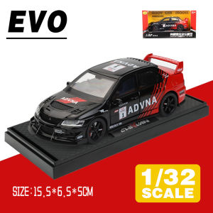 LEO 1:32 Mitsubishi 9th Generation EVO Racing Diecast Model Car Alloy Cars Toys Collection Gift For Kids Boy Girl