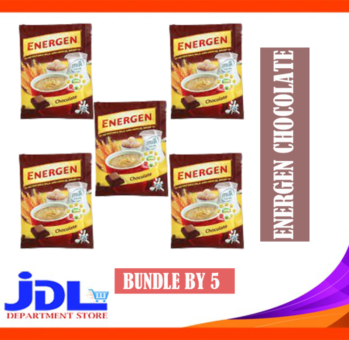 JDL ENERGEN CEREAL DRINK CHOCOLATE FLAVOR 40G (BUNDLE BY 5