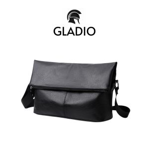 GLADIO Tas Selempang Air Casual Simple Sling Premium Hitam Dalbert Bag Terbaru GLD062B5 Anti Pria