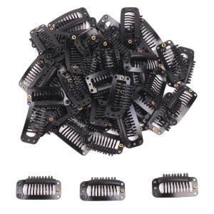 20 Pcs/set U Shape 3.2cm 2.8cm Wig Clips Snap for Women Hair Extensions/Weaving Medium Professional Salon Accessories Hair Clips H260729