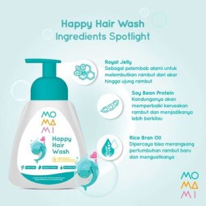 [ BISA COD ] Momami Happy Hair Wash 250ml / shampoo / sampo / foam / bayi