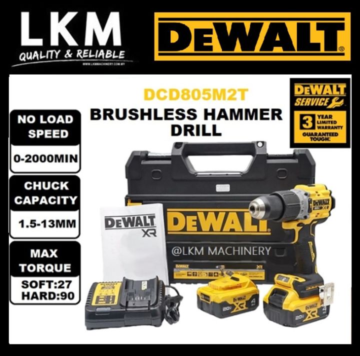 DEWALT DCD778 CORDLESS 18V XR Li-Ion Brushless Hammer Drill Body Only - View #6