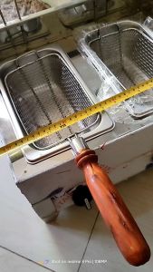 Double Deep Fryer Stainless 2.5L capacity best for fries siomai etc.