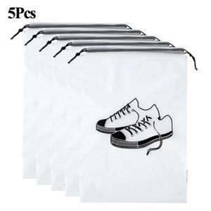 Transparent Shoe Bags Shoes Storage Bag for Travel Large Clear Shoes Organizers Storage Dust-proof Waterproof Travel Portable Bag Household Closet Drawstring Storage Bags
