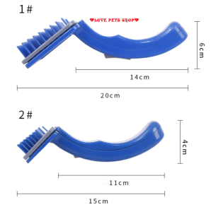 Lược massage và chải lông rụng cho Chó Mèo màu Xanh (mẫu mới) - Love Pets Shop
