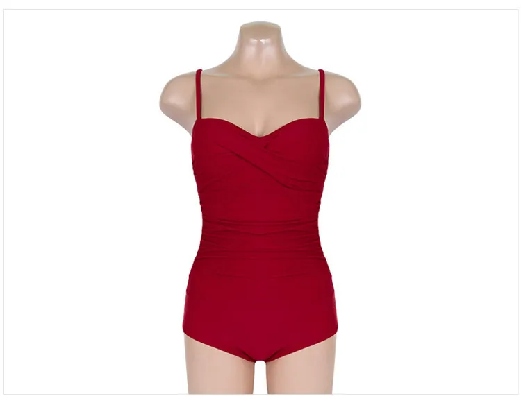 One-piece underwire bikini swimsuit fashion solid beach dress with  comfortable material dress