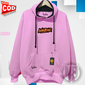 NEW Hoodie Sweater Aesthetic Pull Over Pria Motif WHATEVER Warna Carcol Terlaris Hudi Switer Bahan Katun Fleece Adem Dan Lembut Oversize Ukuran Jumbo M - XXL High Quality Premium