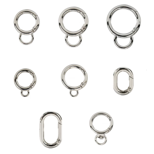 10Pcs Small Carabiner Hook Metal Spring Clip Keychain Clip For Handbag Strap Jewelry Making Sewing Craft Project