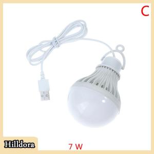 [Hilldora] LED Lantern Portable Camping Lamp Mini Bulb LED USB Power 3W 5W 7W 9W 12W