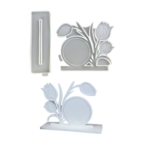 Multipurpose Large Epoxy Resin Flower Mold Photo Frame Silicone Casting Molds for DIY Crafts and Home Decoration