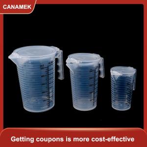 【CANAMEK】 100 250 500ml đo ly Jug rõ ràng Baking nhà bếp bột nước với bìa SC