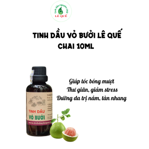 (Lê Quế) Tinh dầu vỏ bưởi Lê Quế Giảm rụng tóc kích thích mọc tóc Giảm stress Dưỡng da mờ nám tàn nhang Lọ 10ml Koshka Home