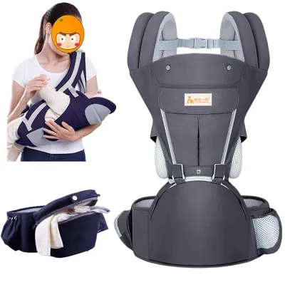 【Hot】BabyGroove เป้อุ้มเด็ก Hip seat 6 in 1 ปรับนอนได้ สะพายได้ทั้งหน้าและหลังได้