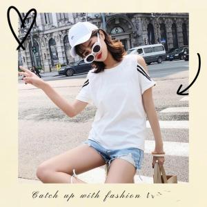 LH.Moonlight เสื้อยืดเว้าแขนใส่ได้ทั้งสายเกาสายฝอน่ารักไปเลยจ้า