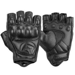 ROCKBROS Găng tay xe máy Găng tay đi xe đạp bằng da PU chống sốc thoải mái Gel chống trượt thoáng khí Găng tay bảo vệ xe máy Găng tay nửa ngón cưỡi ngựa