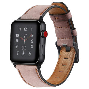 Leather Strap For Apple Watch Ultra 3 2 Band 49mm Belt Retro Cow Leather Bracelet For iWatch Series 11 10 9 8 7 6 5 4 3 SE3 46mm 42mm 45mm 41mm 40mm 44mm 38mm