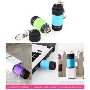 K10SEQ Siêu sáng Đèn pin LED Có thể sạc lại bằng USB ABS Đèn pin mini Dễ dàng treo Chống thấm nước Đèn cầm tay Trang chủ