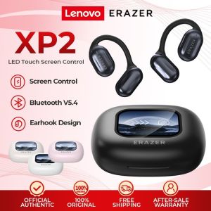 Lenovo Erazer XP2 Smart Screen Wireless Earphone Bluetooth 5.4 ENC Call Noise Reduction Earbuds With Mic IPX5 Waterproof Sport Earphone