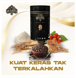 Kopi Sang Gladiator Original by Vicky Prasetyo Kopi Stamina Kuat Tahan Lama 1 Kaleng isi 6 Sachet