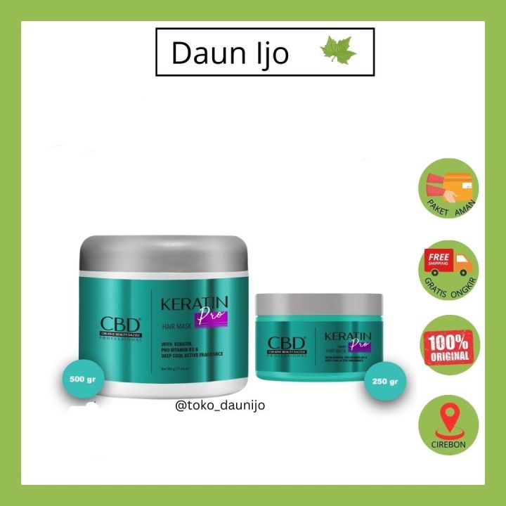 CBD KERATIN PRO DAILY HAIR MASK (Masker Rambut Keratin)