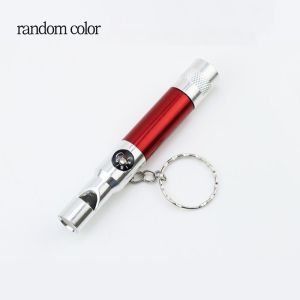 DUY26 Emergency LED Quality Keychain Keyring Outdoor Climbing Light Survival Whistle Flashlight 3-In-1 Compass